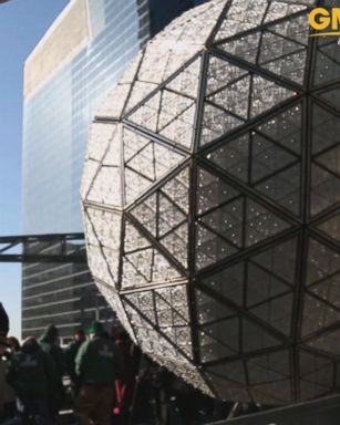 VIDEO: Workers finish installing crystal panels in 2018 Times Square New Year's Eve Ball