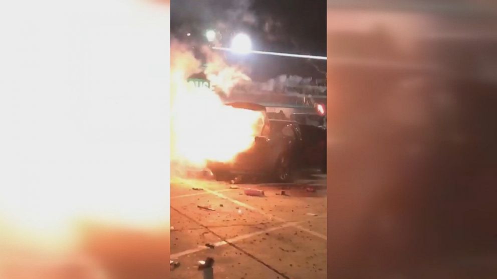 Firecrackers explode in Little Saigon, kicking off the Lunar New