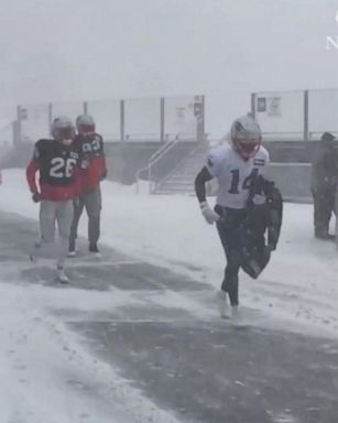 VIDEO: No 'snow days' for the New England Patriots