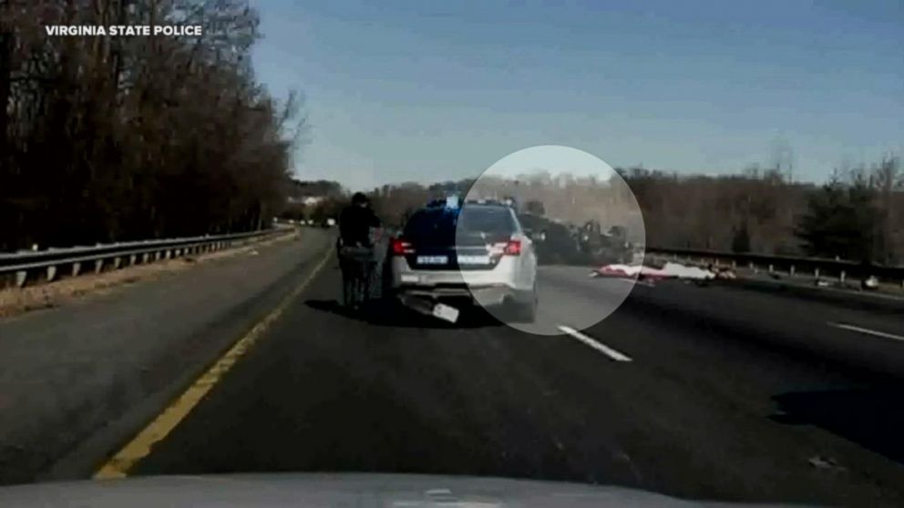 Murder suspect flips SUV during highspeed police chase Video ABC News