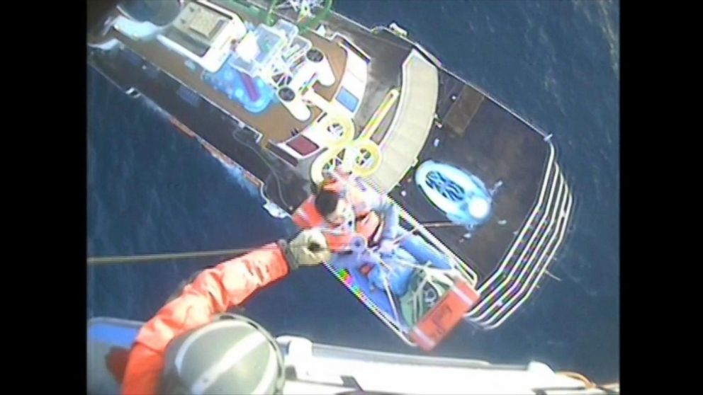 Video Coast Guard saves 2 women from same cruise ship - ABC News