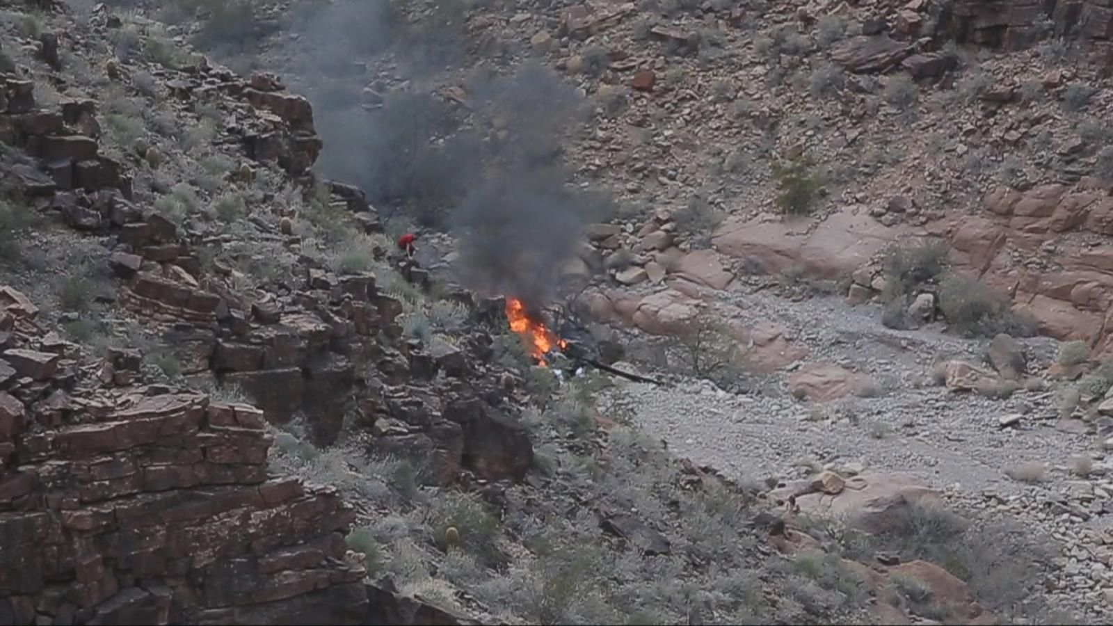 Witness describes seeing survivor walk out of flames from Grand Canyon