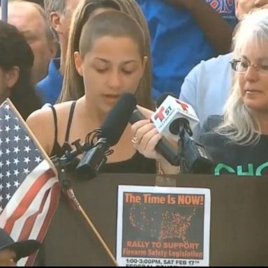 VIDEO: Teens who survived the school-shooting massacre in Florida spoke at gun-control rally