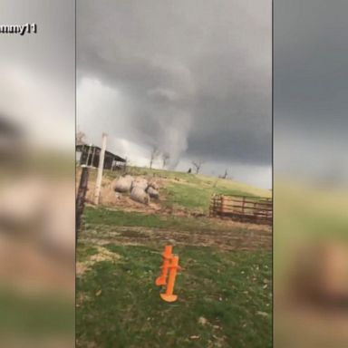 VIDEO: Eyewitness captures on video a reported tornado in Arkansas