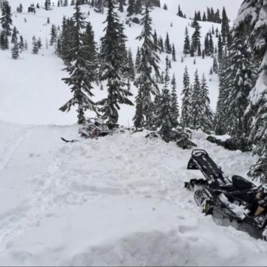 VIDEO: The avalanche struck a hiking party of five, killing one and burying two others.