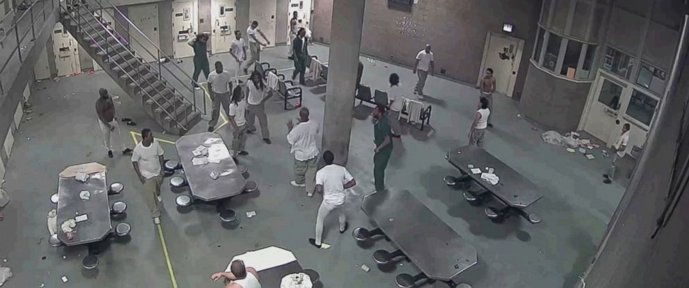 16 Inmates Indicted In Jail Fight Caught On Video - ABC News