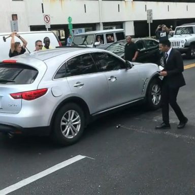 VIDEO: Video shows the driver of an SUV attempted to flee the accident scene in Miami, Florida.