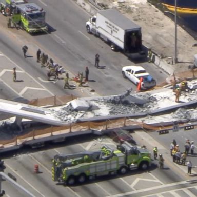 Tiona Page says she saw a cloud of dust following the collapse at FIU and heard screams coming from the trapped cars.