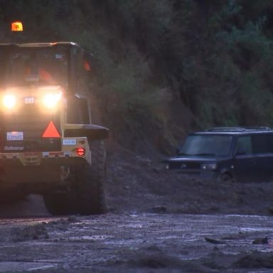 VIDEO: Several drivers were trapped on Topanga Canyon Boulevard.