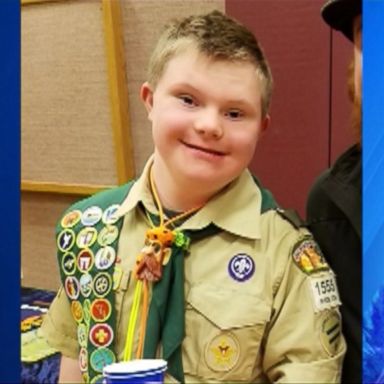 VIDEO: A Utah teen with Down syndrome whose parents said was stripped of his Boy Scout merit badges is now back on track to earning his Eagle Scout award.