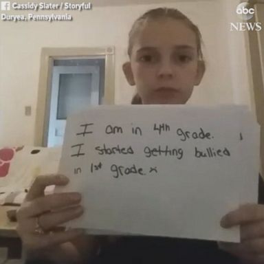 VIDEO: A 10-year-old girl shared her story about being bullied in an emotional plea to stop bullying.