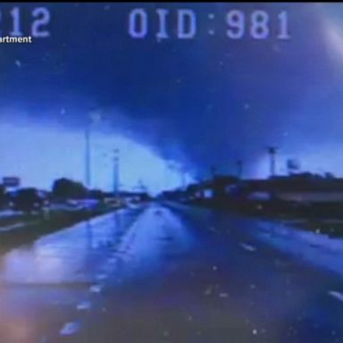 VIDEO: A tornado was caught on police dash cam after touching down in Alabama.