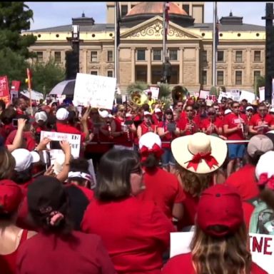 VIDEO: A teachers' strike in Arizona looks like it will enter its fourth day Tuesday.