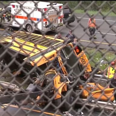 VIDEO: The driver of the school bus involved in Thursday's deadly highway crash in New Jersey had a lengthy history of license suspensions and moving violations, officials say.