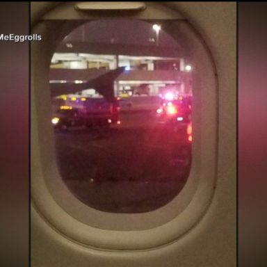 VIDEO: A hail storm shattered an American Airlines plane's windshield and caused damage to its nose on Sunday, forcing the plane to divert to El Paso, Texas.