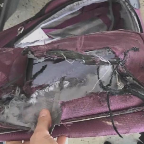 damaged suitcase american airlines