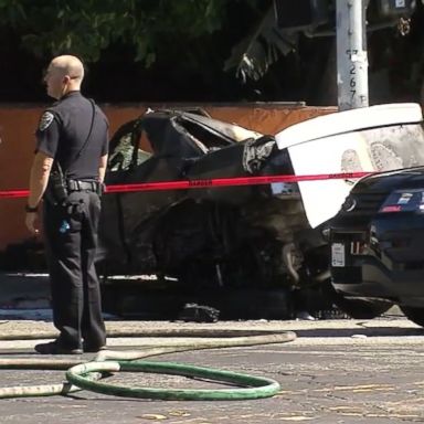 VIDEO: A suspect in a San Francisco kidnapping died in a crash on Sunday.