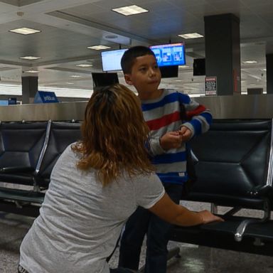 A number of challenges faced the mother and son before they could be reunited.