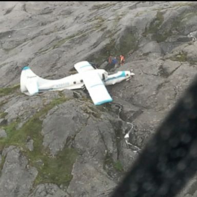 VIDEO: The U.S. Coast Guard on Tuesday rescued 11 people after their charter plane crashed on the Prince of Wales Island near Ketchikan, Alaska.