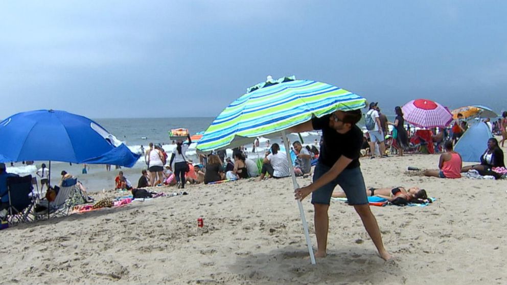 Beach Umbrella Safety Warning Video Abc News Beach Umbrella Safety Warning Video