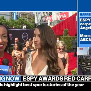 VIDEO: On the ESPYs red carpet with Aly Raisman