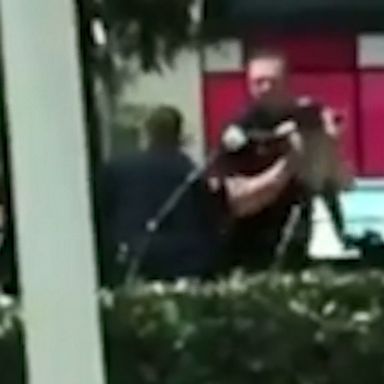 VIDEO: Police in northern Texas rescued a baby from a suspected bank robber who allegedly tried to use the child as a shield when officers attempted to arrest her, authorities said.