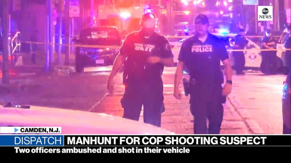 Video Manhunt for cop shooting suspect in New Jersey - ABC News