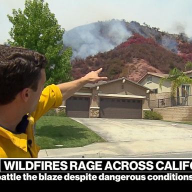 VIDEO: Wildfires rage across California