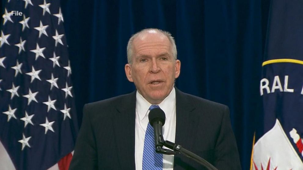 Former security officials stand with Brennan Video - ABC News