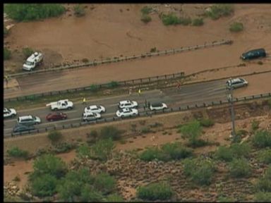 VIDEO: Phoenix Flooding Strands Motorists in Hours