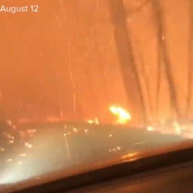 VIDEO: Family makes incredible wildfire escape