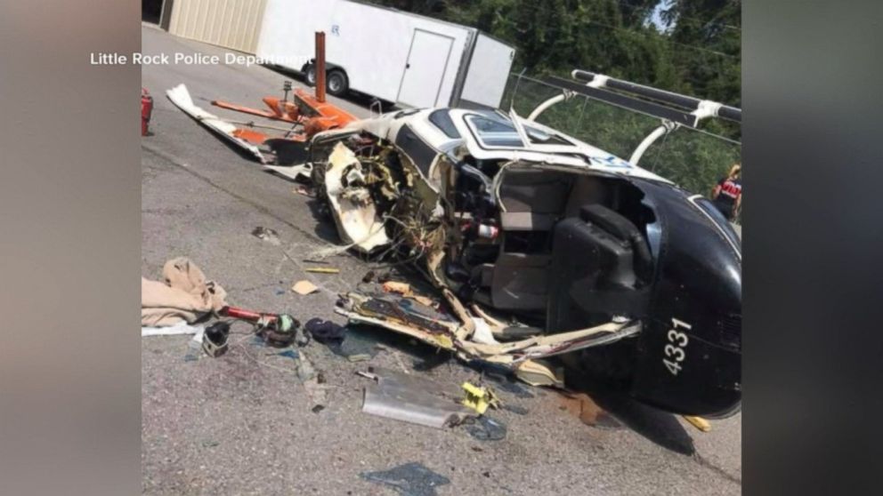 Video Video shows crash of police helicopter in Arkansas - ABC News