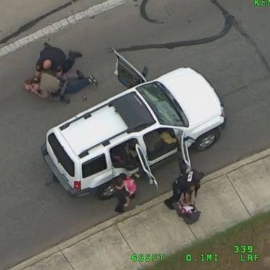 VIDEO: Woman with baby leads police on high-speed chase Newly-released video shows a woman leading police in Texas on a high-speed chase before crashing into another vehicle and running out of the car with her baby.