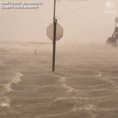 VIDEO: Storm surge slams Alabama's Gulf Coast