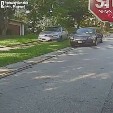 The driver seen on video speeding around a Missouri school bus that had its stop-sign arm extended has reportedly been arrested.