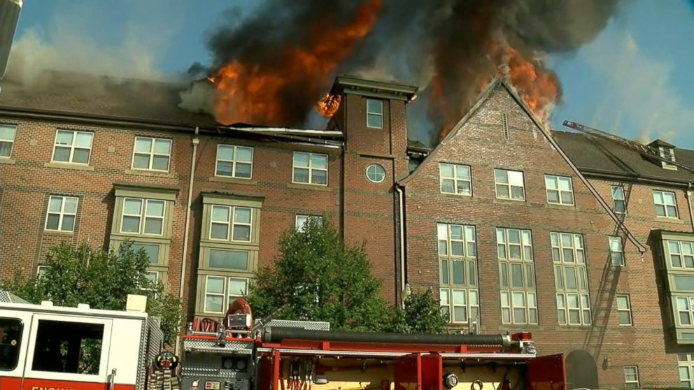 VIDEO: Dozens of senior citizens were saved from a raging apartment fire thanks to Washington D.C. firefighters and several U.S. Marines, eyewitness video showed.