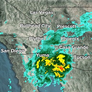 VIDEO: Rosa is a tropical depression as it moves over Baja California and spreads heavy rain into the Southwest and the Rockies on Tuesday morning.