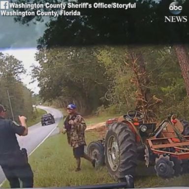 VIDEO: Police use taser on man who stole tractor