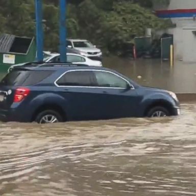 VIDEO: A massive storm is dumping rain and snow in the center of the country.