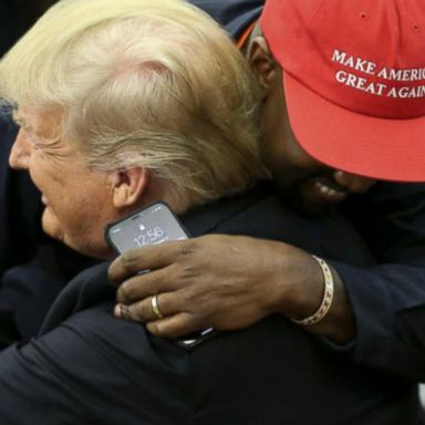 VIDEO: Kanye West hugs President Trump and ABC News' Johnathan Karl in the Oval Office