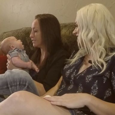 VIDEO: Ashleigh and Bliss Coulter are now happy mothers to a healthy 5-month-old baby boy named Stetson, all thanks to a procedure called Effortless Reciprocal In Vitro Fertilization.