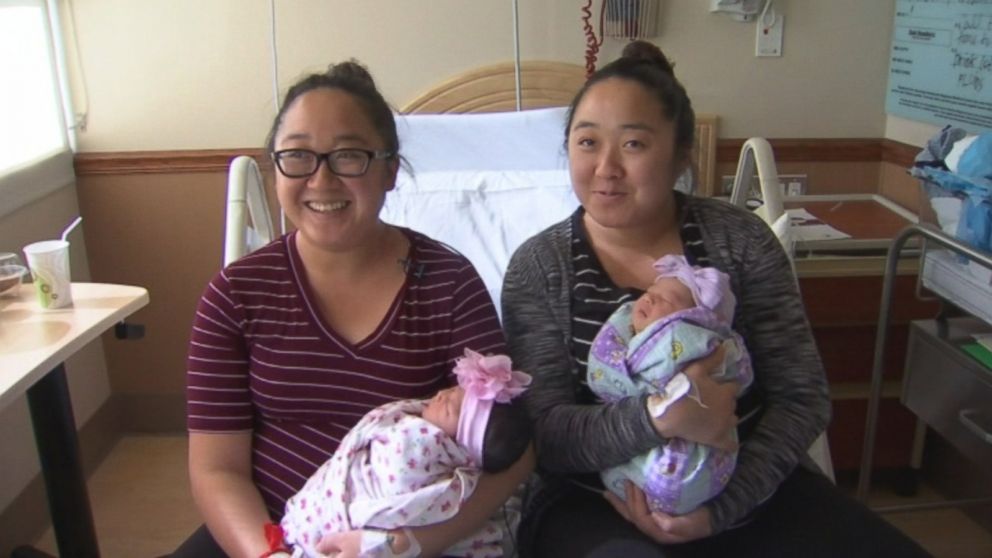 Siblings give birth to baby girls on same day in same hospital ward