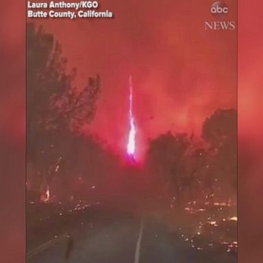 VIDEO: 'Firenado' seen swirling amid Northern California wildfire