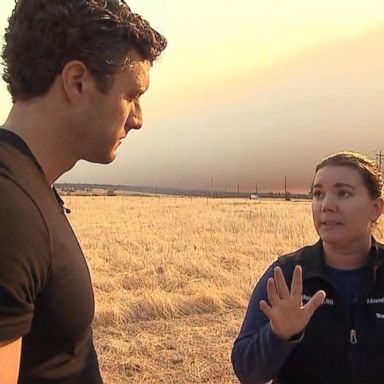 VIDEO: As flames engulfed a California hospital, Nichole Jolly helped patients evacuate and seek safer grounds.