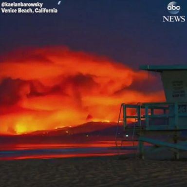 VIDEO: Timelapse footage captures Malibu wildfire as seen from Venice Beach