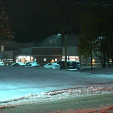 VIDEO: Some students never made it home and found shelter at a middle school in West Orange, New Jersey.