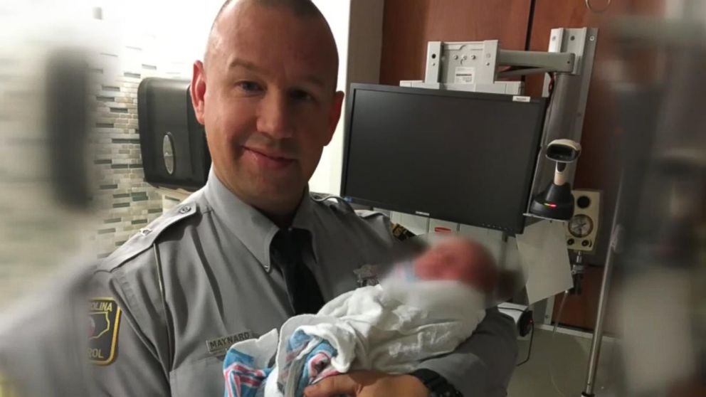 VIDEO: State trooper delivers baby on side of highway