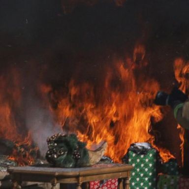 VIDEO: Christmas tree fire safety