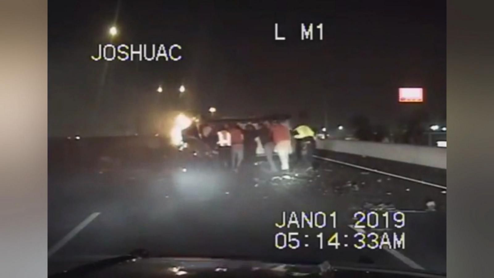 Dramatic video shows civilians, police rescue elderly man from burning ...