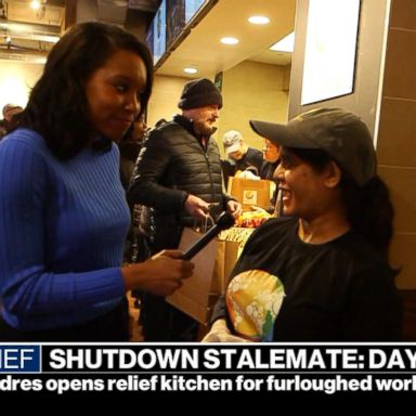 VIDEO: Celebrity Chef Jose Andres opens relief kitchen for furloughed workers amid shutdown